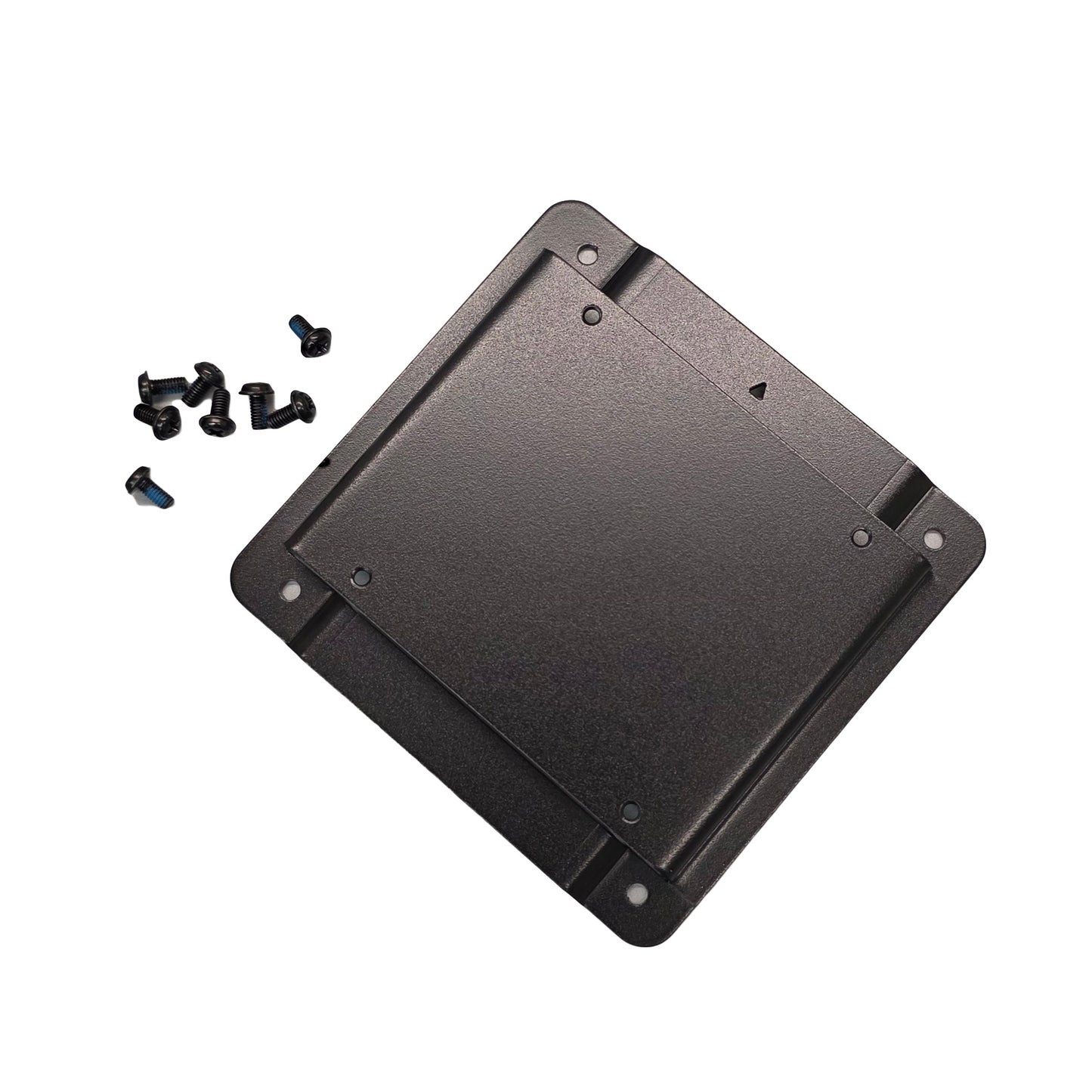 Black VESA mount bracket with included screws for Infor KIOSK terminal