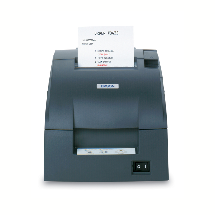 Epson TM-U220 Impact Receipt and Kitchen/Bar Printer ETHERNET INTERFACE - Charcoal