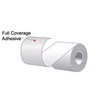 Full coverage sticky paper 3.125 inch × 170 ft roll for POS label printers