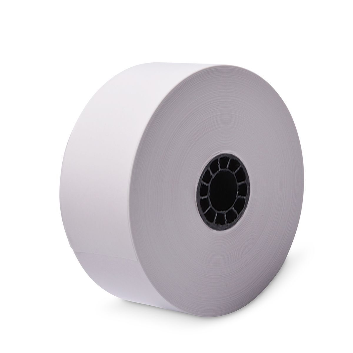 1 1/2" (40mm) x 270' Iconex Sticky Media Full Tack Linerless Labels - 12 Rolls