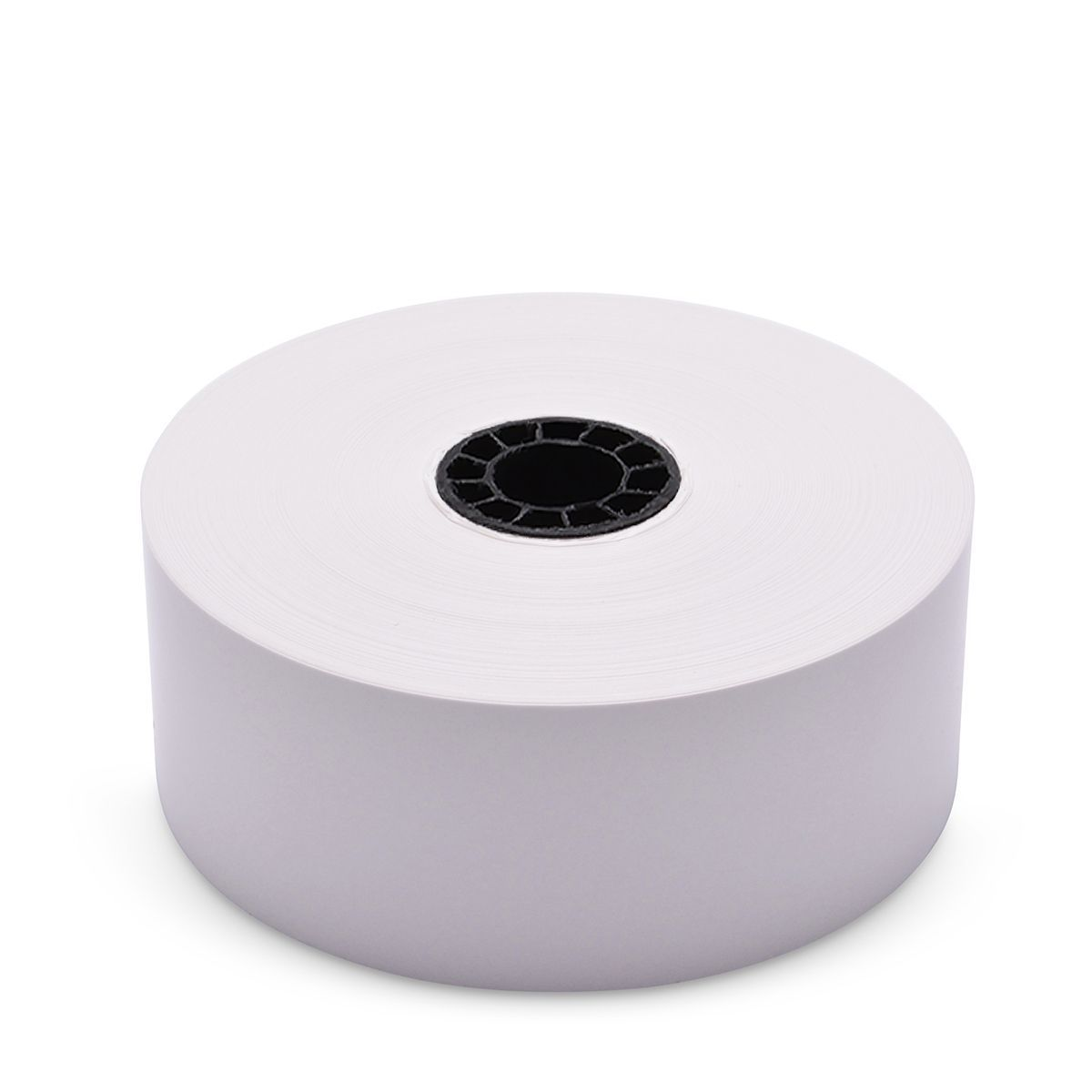 1 1/2" (40mm) x 270' Iconex Sticky Media Full Tack Linerless Labels - 12 Rolls