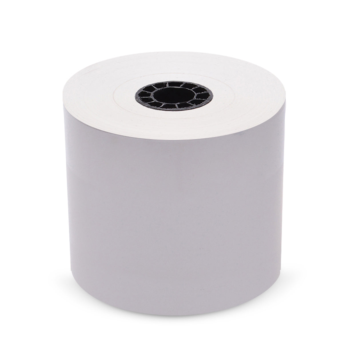 3 1/8" x 270' (80mm) Iconex Sticky Media Full Tack Paper 12 Rolls