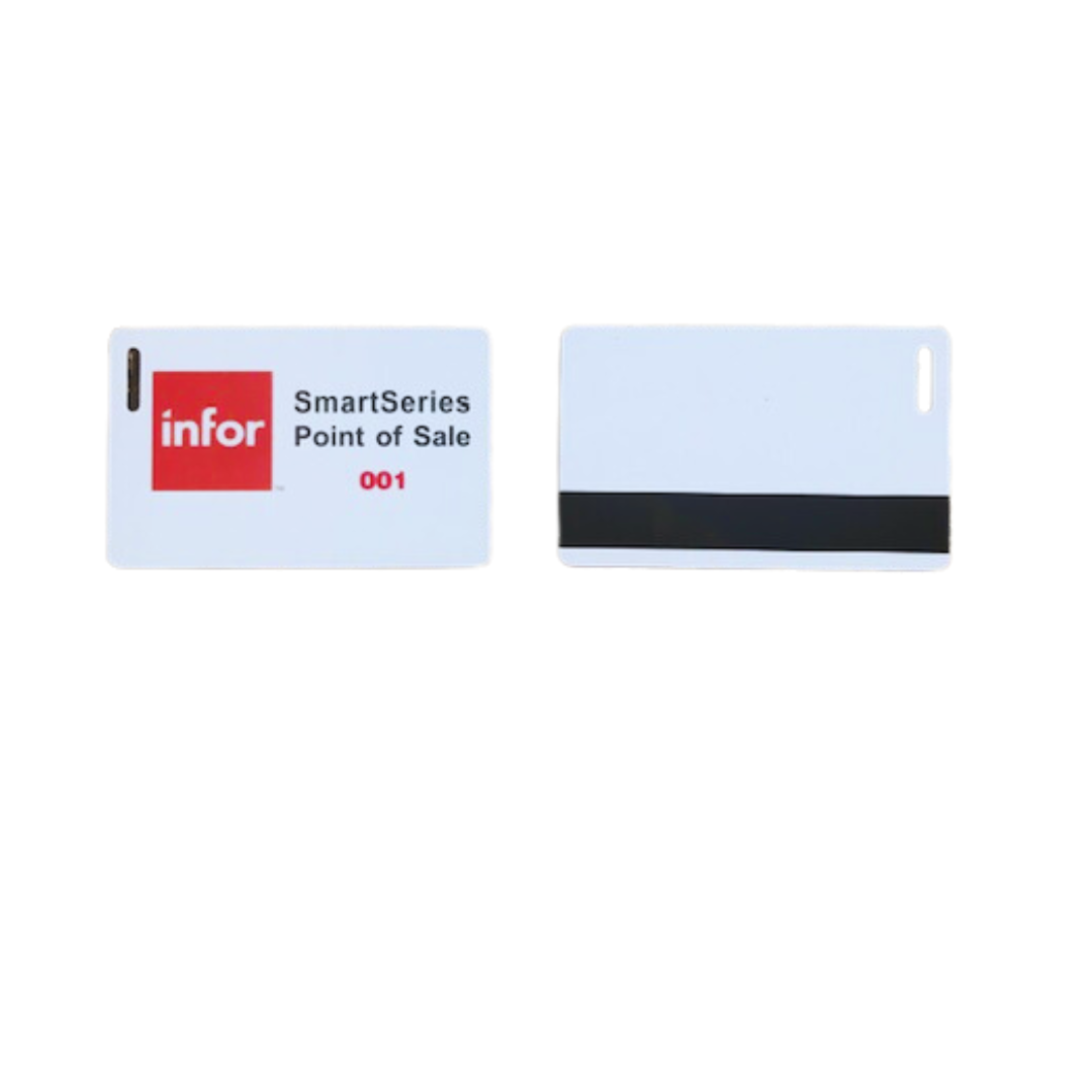 SmartSeries POS Cards - White Employee Swipe Cards - 100 Pack